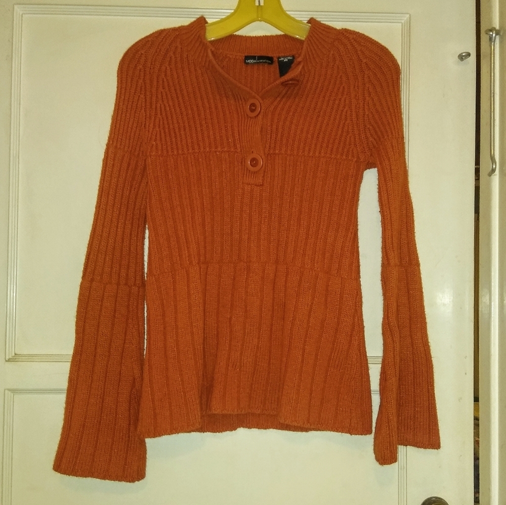 Moda International Burnt Orange Sweater